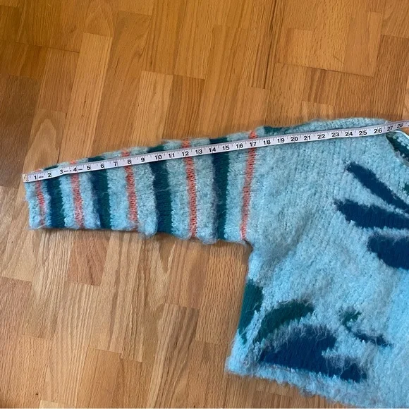 Free People Lily Pullover Sweater in Mosaic Sky Combo Extra Small - Picture 6 of 11